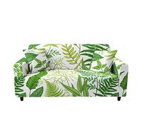 Highdi Leaves Print Sofa Cover 1/2/3/4 Seater, Sofa Slipcover Stretch Washable Furniture Protector Non Slip Sofa Covers for Loveseat Couch Sofa (1 Seater,nordic leaves)