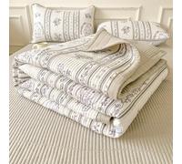 Highdi Microfiber Auilted Bedspreads, Soft Comforter Blanket with Cartoon Animal Prints Bed Throw, Reversible Sofa Throw Blankets and Throws Decorative Bedroom (Grey Elephant,230x250cm)