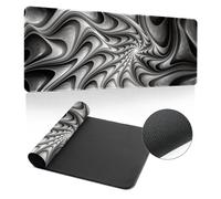 Highdi Mouse Pad Large Gaming L/XL/XXL, 3D Printed Mouse Pad with Non-Slip Rubber Base, Mouse Mat Extended, Gaming Mousepad for Computers PC office (Abstract,300x800x3mm)