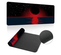 Highdi Mouse Pad Large Gaming L/XL/XXL, 3D Printed Mouse Pad with Non-Slip Rubber Base, Mouse Mat Extended, Gaming Mousepad for Computers PC office (Moon,500x1000x3mm)