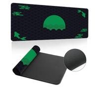 Highdi Mouse Pad Large Gaming L/XL/XXL, Black Mouse Pad with Non-Slip Rubber Base, Mouse Mat Extended, Gaming Mousepad for Computers, PC, Office Colorful (400x900x3mm,Green)