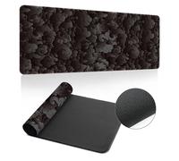 Highdi Mouse Pad Large Gaming L/XL/XXL, Mouse Pad with Non-Slip Rubber Base, Mouse Mat Extended, Gaming Mousepad for Computers, PC, Office, 3D Printed (300x800x3mm,Black)