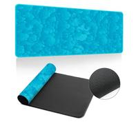 Highdi Mouse Pad Large Gaming L/XL/XXL, Mouse Pad with Non-Slip Rubber Base, Mouse Mat Extended, Gaming Mousepad for Computers, PC, Office, 3D Printed (400x900x3mm,Aqua Blue)