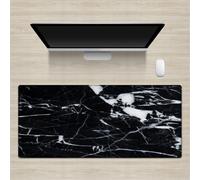 Highdi Mouse Pad Large Gaming L/XL/XXL, Mouse Pad with Non-Slip Rubber Base, Mouse Mat Extended, Gaming Mousepad for Computers, PC, Office, Colorful Marble (400x800x3mm,Black)