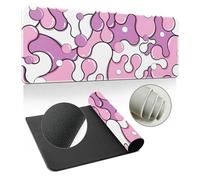 Highdi Mouse Pad Large Gaming L/XL/XXL, Mouse Pad with Non-Slip Rubber Base, Mouse Mat Extended, Gaming Mousepad for Computers, PC, Office, Abstract Bubbles (300x800x3mm,Purple)