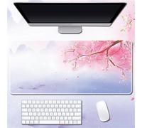 Highdi Mouse Pad Large Gaming L/XL/XXL, Mouse Pad with Non-Slip Rubber Base, Mouse Mat Extended, Gaming Mousepad for Computers, PC, Office, Chinese Style (500x1000x3mm,Flowers)