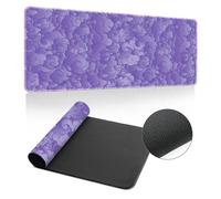 Highdi Mouse Pad Large Gaming L/XL/XXL, Mouse Pad with Non-Slip Rubber Base, Mouse Mat Extended, Gaming Mousepad for Computers, PC, Office, 3D Printed (400x800x3mm,Purple)