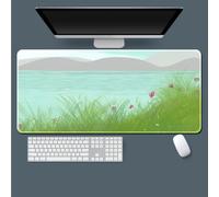 Highdi Mouse Pad Large Gaming Pattern XL/XXL, Mouse Pad with Non-Slip Rubber Base, Mouse Mat Extended, Gaming Mousepad Waterproof, for Computers, PC, Laptop and Office (Lakeside,300 * 900 * 3mm)
