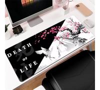 Highdi Mouse Pad Large Gaming XL/XXL, Cherry blossoms Mouse Pad with Non-Slip Rubber Base, Mouse Mat Extended, Gaming Mousepad Waterproof, for Computers, PC, Laptop and Office (500 * 1000 * 3mm,C)