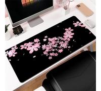 Highdi Mouse Pad Large Gaming XL/XXL, Cherry blossoms Mouse Pad with Non-Slip Rubber Base, Mouse Mat Extended, Gaming Mousepad Waterproof, for Computers, PC, Laptop and Office (400 * 1000 * 3mm,B)