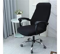 Highdi Office Chair Covers Stretch High Back, Solid Color Computer Chair Covers Universal Spandex Rotating Chair Slipcover Removable Washable Office Desk Boss Chairs Protectors (black,L)