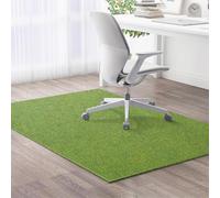 Highdi Office Chair Mat, Gaming Chair Mat for Hardwood & Tile Floor, Green Scratch Resistant Non-Slip Washable Desk Carpet for Office Home (Grass green,120x160cm)
