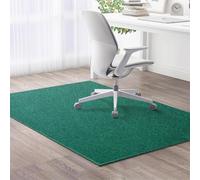 Highdi Office Chair Mat, Gaming Chair Mat for Hardwood & Tile Floor, Green Scratch Resistant Non-Slip Washable Desk Carpet for Office Home (Dark green,120x120cm)