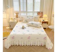 Highdi Quilted Bedspreads Single Double King Bedspread, Soft Comforter Bed Throw Colorful Floral Print Bed Spread, Reversible Quilted Throw, for All Season Bedroom Decorative (Butterfly,225x250cm)