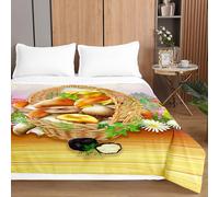 Highdi Reversible Bed Throws Quilted Bedspreads, Floral Mushroom Lightweight Patchwork Quilt Comforter Single Double, Cotton Throw Summer Quilt,Quilted Blanket for Seasons (Mushroom,230x260cm)