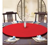 Highdi Round Table Cover with Elastic, Cocktail Circle Table Cloth Fitted Stretch Fitted Tablecloth Non-Slip Protector Washable for Home Hotel Dining Outdoor Garden (60cm,Big Red)