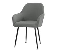Highdi Scandinavian Chair Slipcovers, Jacquard Flannel Dining Chair Slipcovers Set of 6/4/2/1, Stretch Dining Room Chair Covers with Armrest and Back Support (4 pcs,dark gray)
