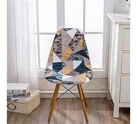 Highdi Scandinavian Dining Chair Covers, Stretch Nordic Universal Shell Chairs Covers Armless Chair Slipcovers Removable Washable for Kitchen, Bedroom,Living Room, Lounge (Fragment,Set of 4)