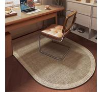 Highdi Simple Modern Office Chair Mat,Office Chair Mat for Carpet for Hardwood & Tile Floor,Scratch Resistant Non-Slip Floor Rug, Desk Chair Carpet for Home Office (Beige,80x120cm)