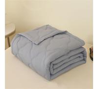 Highdi Simple Solid Color Bed Throws Quilted Bedspreads,Lightweight Patchwork Quilt Comforter Single Double,Cotton Throw Summer Quilt,Quilted Blanket for All Seasons (Gray,180x200cm)