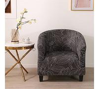 Highdi Stretch Tub Chair Slipcover 1 Piece Club Sofa Cover for Armchair, Dust Proof Removable Washable Natural Style Furniture Protector Cover Couch Covers for Living Room (Tropical wind)