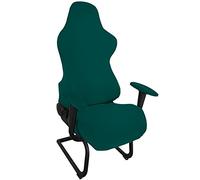 Highdi Stretchable Gaming Chair Covers, Computer Office Chair Cover Stretch High Back, Spandex Gaming Armchairs Protector for Racing Chairs, Game Chair (one size,Lake Green)