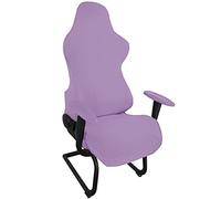 Highdi Stretchable Gaming Chair Covers, Computer Office Chair Cover Stretch High Back, Spandex Gaming Armchairs Protector for Racing Chairs, Game Chair (one size,Light purple)