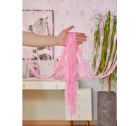 Highdi String Door Curtain,with Love Motif Beaded Door Curtain for Doorways Decotations, Divider Window Fly Screens String Drop Room Partition for Home Decor and Divider (Pink,1x2m)