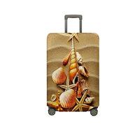 Highdi Suitcase Cover, 3D Shell Pattern Travel Suitcase Covers, Washable Anti-Scratch Suitcase Covers Protectors, Luggage Covers for Suitcases Elastic (Screw,L(26-28inch))