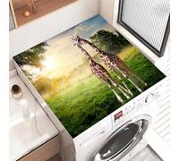Highdi Washer and Dryer Top Protector Mat Cover Animal prints, Non-Slip Washing Machine Top Protector Mat,for Dust-Proof Refrigerator,Home Kitchen Laundry Room (Grass,30x40cm)
