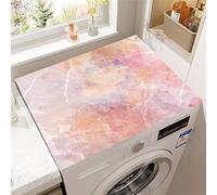 Highdi Washer and Dryer Top Protector Mat Cover Quicksand, Non-Slip Washing Machine Top Protector Mat,for Dust-Proof Refrigerator,Home Kitchen Laundry Room (Light pink,50x60cm)