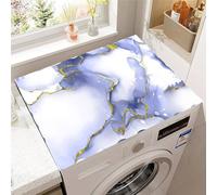 Highdi Washer and Dryer Top Protector Mat Cover Quicksand, Non-Slip Washing Machine Top Protector Mat,for Dust-Proof Refrigerator,Home Kitchen Laundry Room (Blue,60x60cm)