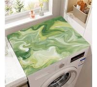Highdi Washer and Dryer Top Protector Mat Cover Quicksand, Non-Slip Washing Machine Top Protector Mat,for Dust-Proof Refrigerator,Home Kitchen Laundry Room (Green,50x50cm)