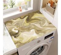 Highdi Washer and Dryer Top Protector Mat Cover Quicksand, Non-Slip Washing Machine Top Protector Mat,for Dust-Proof Refrigerator,Home Kitchen Laundry Room (Khaki,30x40cm)