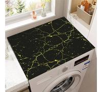 Highdi Washer and Dryer Top Protector Mat Cover Quicksand, Non-Slip Washing Machine Top Protector Mat,for Dust-Proof Refrigerator,Home Kitchen Laundry Room (Black,30x40cm)