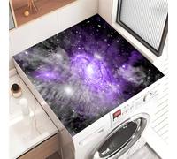 Highdi Washer and Dryer Top Starry Sky Protector Mat Cover, Non-Slip Washing Machine Top Protector Mat,for Dust-Proof Refrigerator,Home Kitchen Laundry Room (Planet 2,30x40cm)