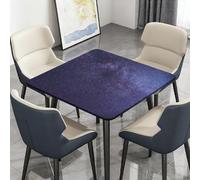 Highdi Waterproof Square Tablecloth Cover - Oxford Cloth - Elastic Fitted for Kitchen/Garden Rectangular Tables, Stain-Resistant Wipe-Clean 3d Starry Sky Series Table Cover (Starry Sky 6,150x150cm)