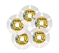 HIGHDRIL Circular Cutting Disc - 5pcs 50MM Carbide Wood Cutting Disc with Arbor 10MM for Wood, Gypsum Board, Fiberglass, Rubber Pipe, Plastic, Cement Residue