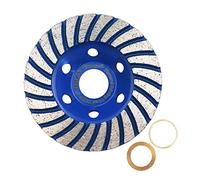 HIGHDRIL Diamond Cup Wheel - 100 mm x 22.23 mm Turbo Diamond Cup Grinding Wheel for Concrete, Masonry, Granite, Marble, Natural Stone