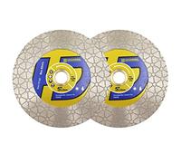HIGHDRIL Diamond Saw Blade - 2pcs 125MM /5inch Diamond Tile Cutting Blade for Ceramic Porcelain Tile Marble Granite Quartz Dekton Artificial Stone
