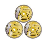 HIGHDRIL Diamond Saw Blade - 3Pcs 200MM Diamond Tile Blade with 22.23MM Arbor, Dry or Wet Cutting Disc for Porcelain Tile Ceramic Granite Marble Hard Material Masonry
