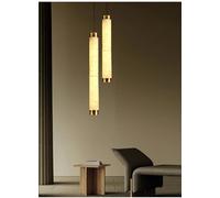 HighEnd Natural White Marble Cylinder CeilingHanging Light Fixture for Home DecorLightingRoom Illuminat