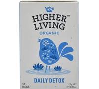 Higher Living Daily Detox Organic Infusion - 15 Enveloped Teabags