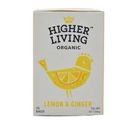 Higher Living Lemon & Ginger Organic Teabags (60 Pack)