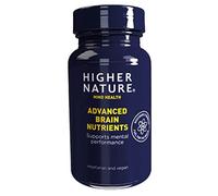 Higher Nature - Advanced Brain Nutrients - Aids Memory & Concentration - Supports Nervous System - Gluten Free - Vegan & Vegetarian - 90 Capsules