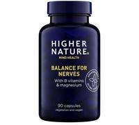 Higher Nature - Balance for Nerves - B Vitamins & Magnesium - Supports The Nervous System - Vitamins B3, B6 & B12 - Vegetarian & Vegan - 90 Capsules