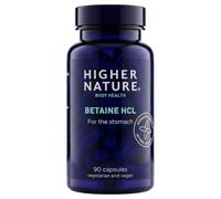 Higher Nature Betaine HCl - For Healthy Digestion - Vegetarian & Vegan - 90 Capsules