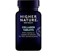 Higher Nature - Collagen Tablets - Hydrolysed Marine Collagen - Vitamin C - Calcium for Bone Support - Responsibly Sourced - 180 Tablets