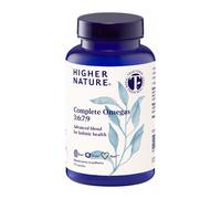 Higher Nature - Complete Omegas 3:6:7:9 - True Food® Formula - Fish Oils with Borage Oil & Virgin Olive Oil - Supports Vision, Brain Function & Cardio Health - Omega 3 6 7 9 Fatty Acids - 90 Capsules