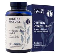 Higher Nature Complete Omegas 3:6:7:9 Fish Oils - 180 Capsules | True Food® Formula, Fish Oils with Borage Oil & Virgin Olive Oil, Supports Vision, Brain Function & Cardio Health